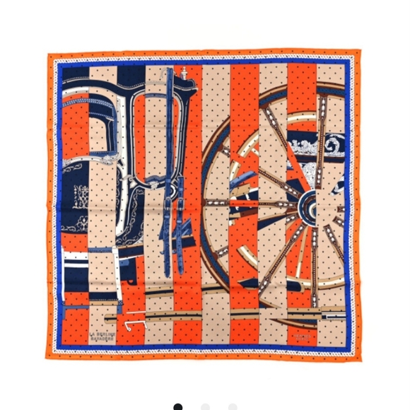 Hermes Accessories - Hermès Silk La Berline Bayadere 90 Scarf